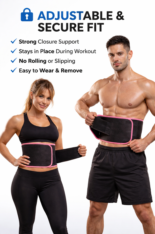 Hight Quality Sweat Waist Trimmer Belt for Women & Men Fat Burning | Tummy Control | Sauna Effect | Workout Support