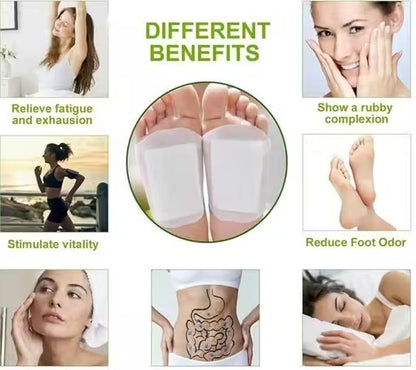 Detox Foot Patches 20 Patches Cleansing Toxin Remover – Pain Relief & Stress-Relief Sleep Foot Pads for Detoxification (Men & Women, 2 Boxes = 20 Patches)